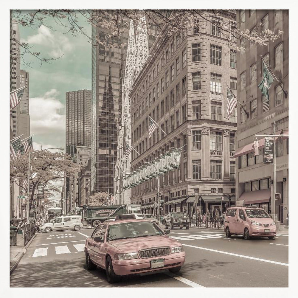 MANHATTAN 5th Avenue | urban vintage style - Poster / Art Print