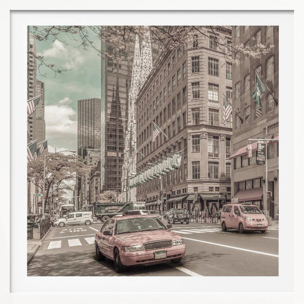 MANHATTAN 5th Avenue | urban vintage style - Poster / Art Print