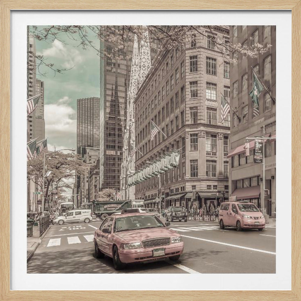 MANHATTAN 5th Avenue | urban vintage style - Poster / Art Print