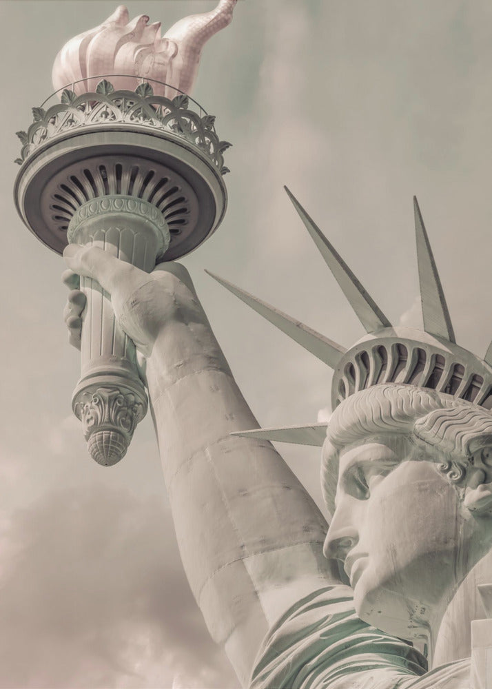 NEW YORK CITY Statue of Liberty | urban vintage style - Poster / Art Print