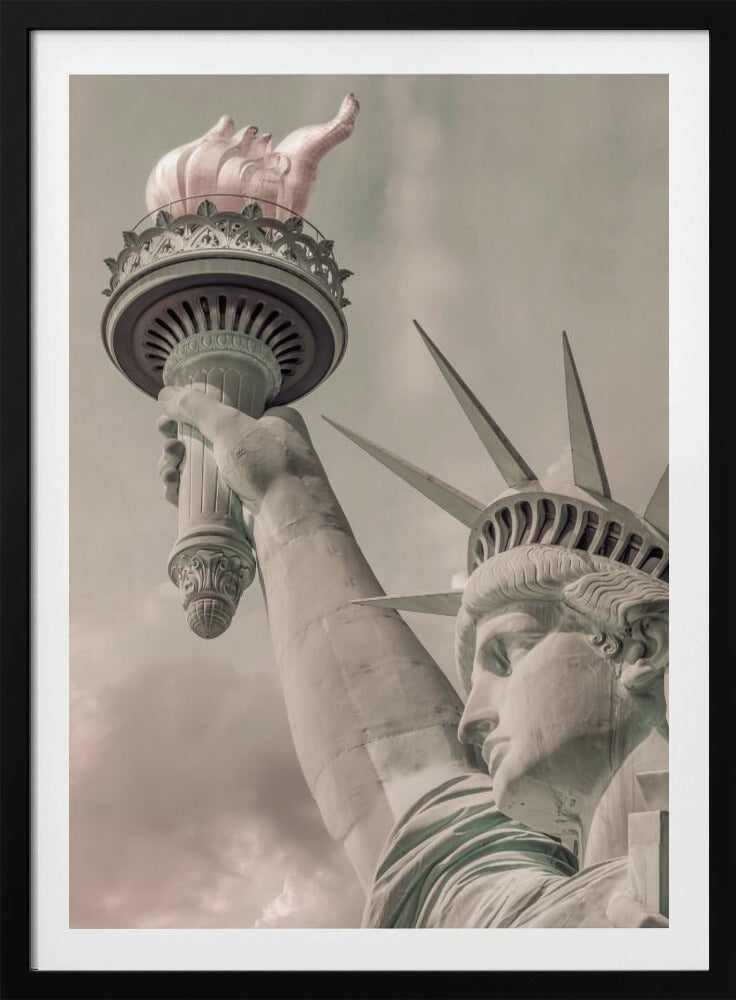 NEW YORK CITY Statue of Liberty | urban vintage style - Poster / Art Print