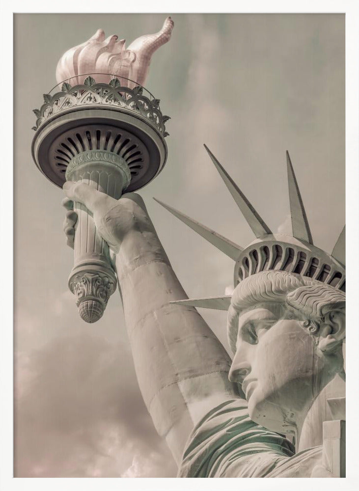 NEW YORK CITY Statue of Liberty | urban vintage style - Poster / Art Print
