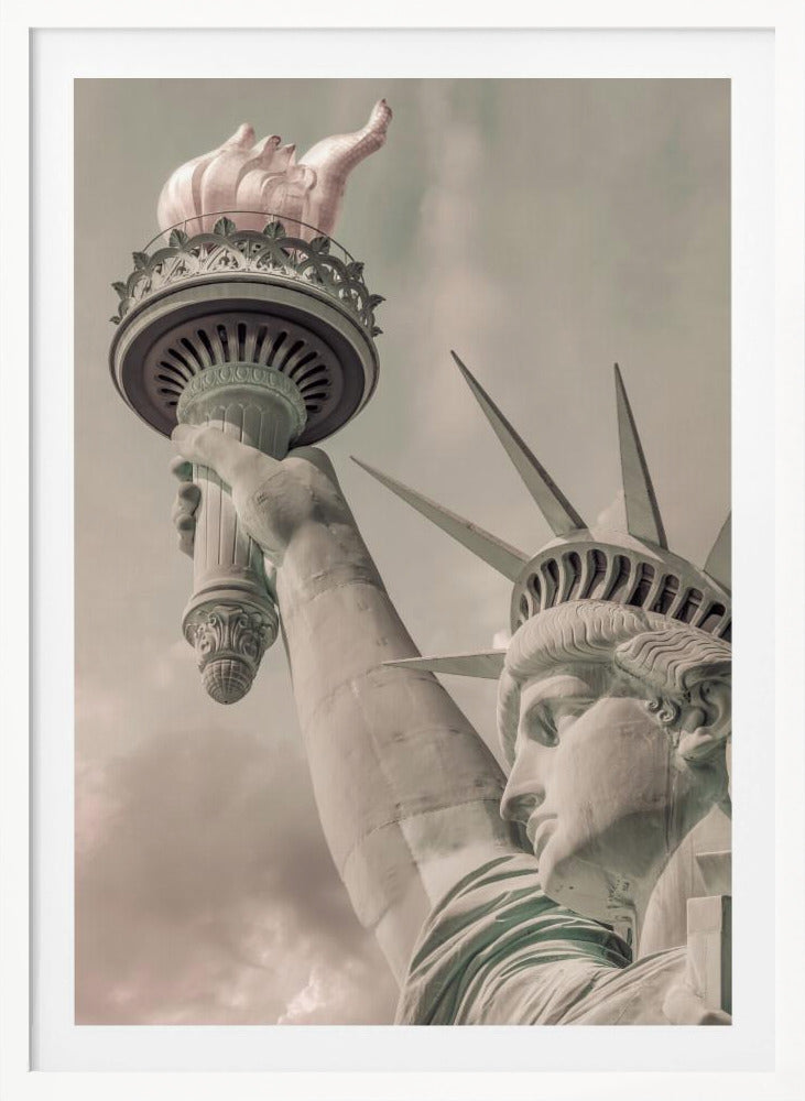 NEW YORK CITY Statue of Liberty | urban vintage style - Poster / Art Print