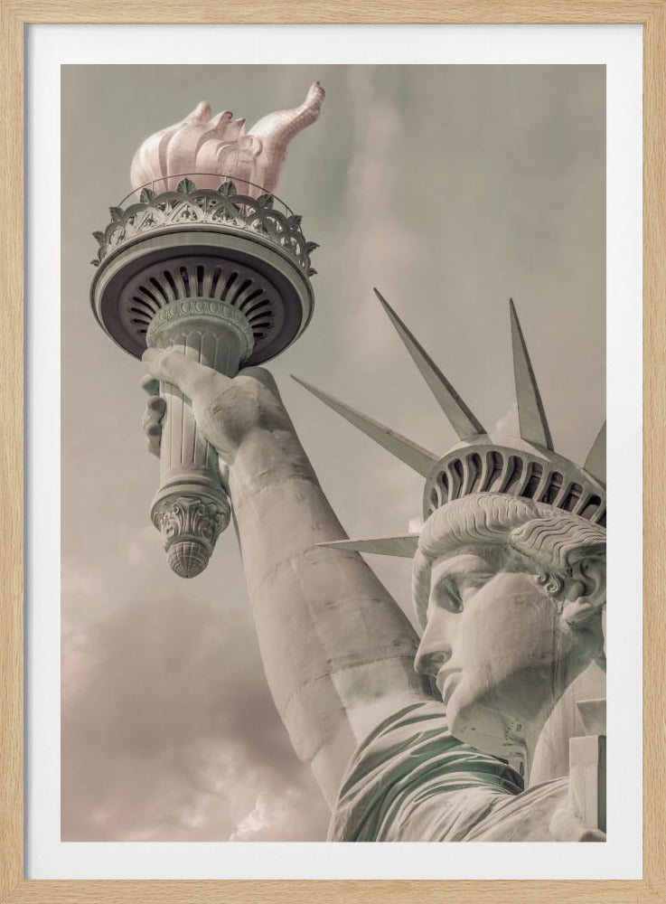 NEW YORK CITY Statue of Liberty | urban vintage style - Poster / Art Print