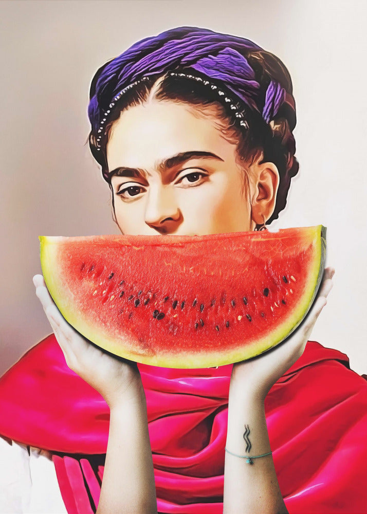 Watermelon Frida - Poster / Art Print
