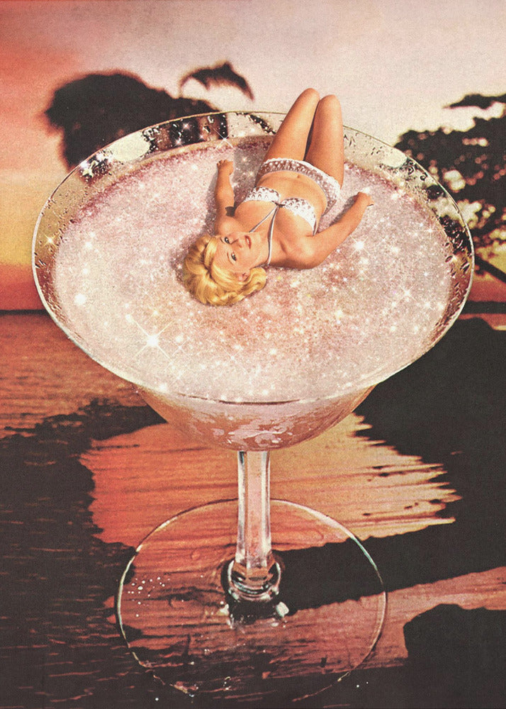 Glitter Pink Margarita - Poster / Art Print
