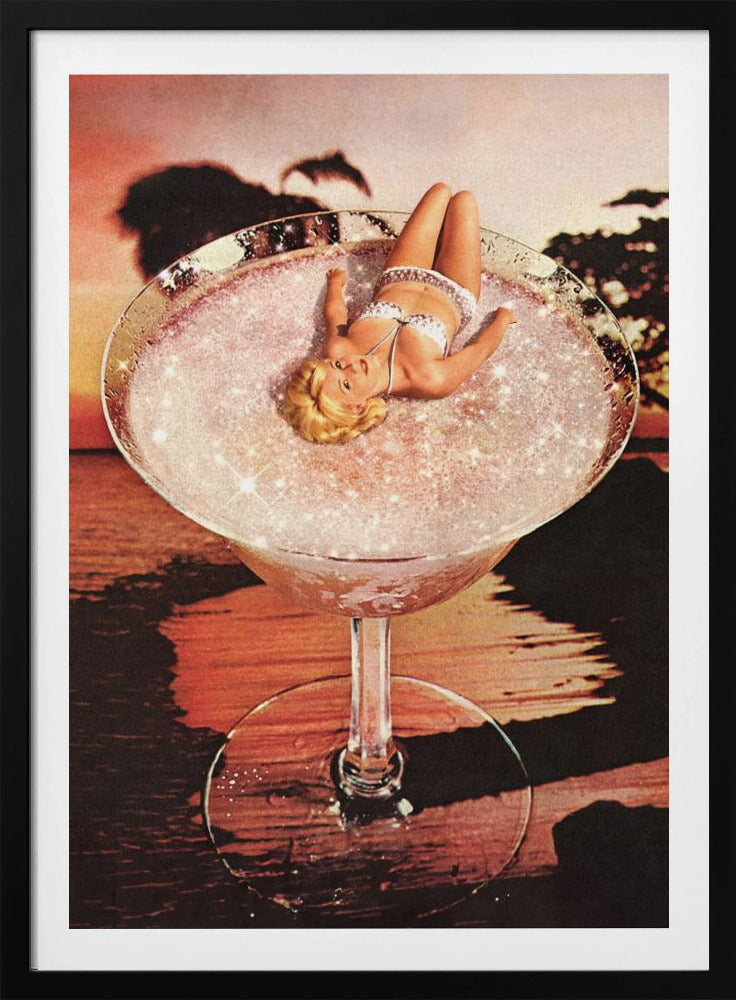 Glitter Pink Margarita - Poster / Art Print