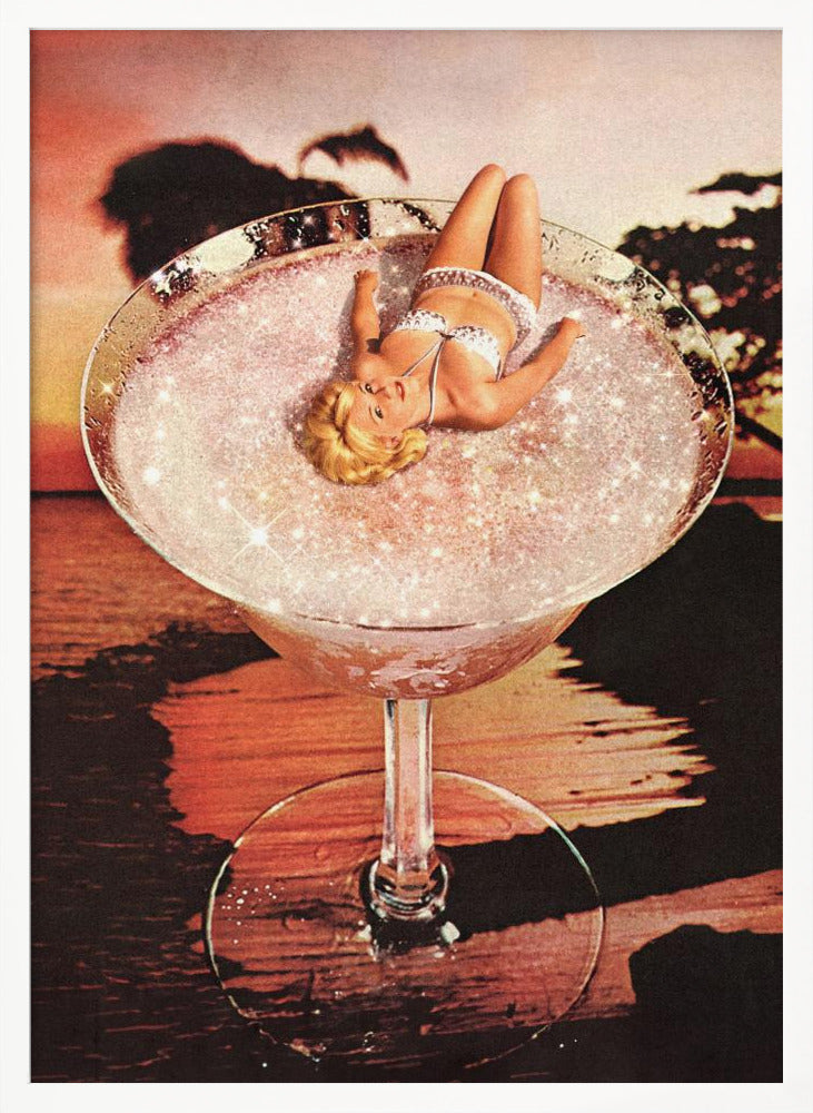 Glitter Pink Margarita - Poster / Art Print