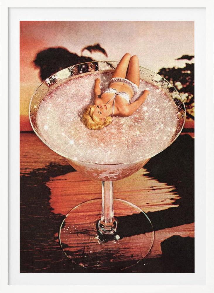 Glitter Pink Margarita - Poster / Art Print