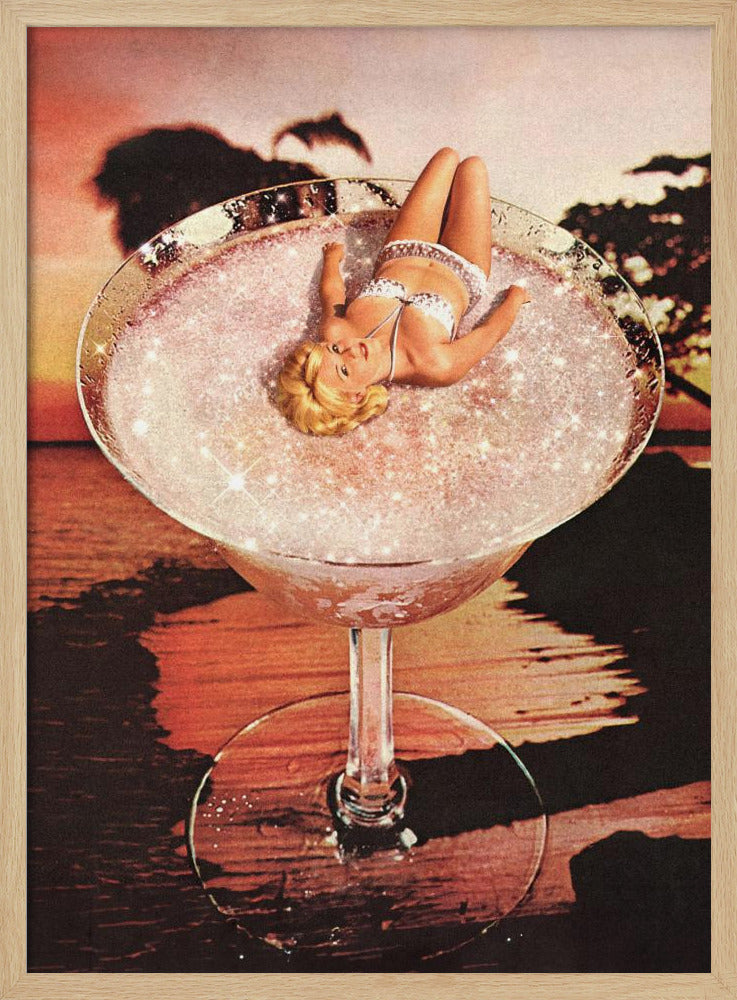 Glitter Pink Margarita - Poster / Art Print