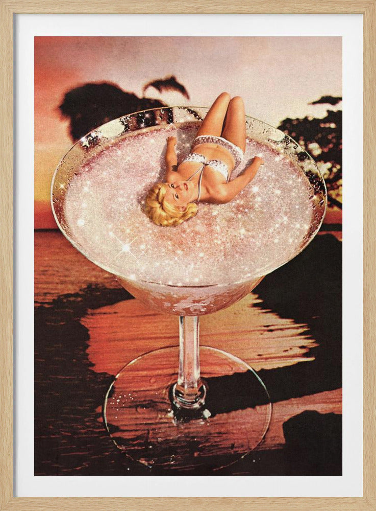 Glitter Pink Margarita - Poster / Art Print