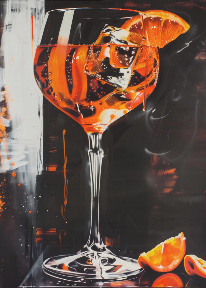Aperol Spritz Dark Edition - Poster / Art Print