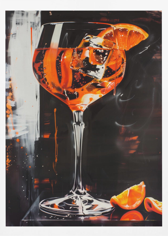 Aperol Spritz Dark Edition - Poster / Art Print