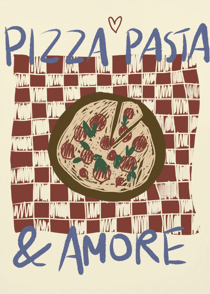 Pizza Pasta & Amore - Poster / Art Print