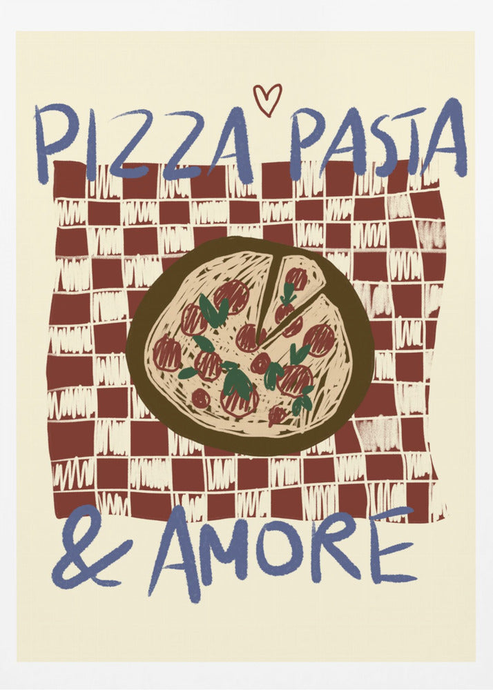 Pizza Pasta & Amore - Poster / Art Print