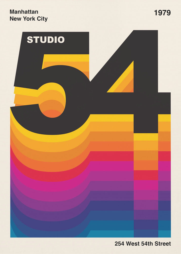 Studio 54 Retro Design - Poster / Art Print