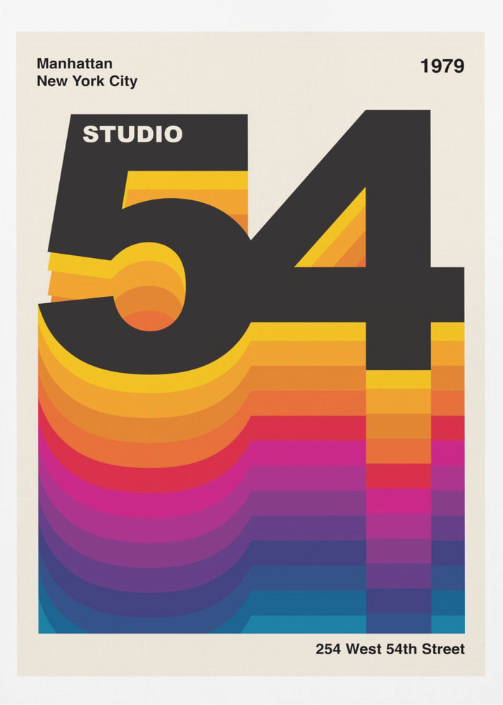 Studio 54 Retro Design - Poster / Art Print