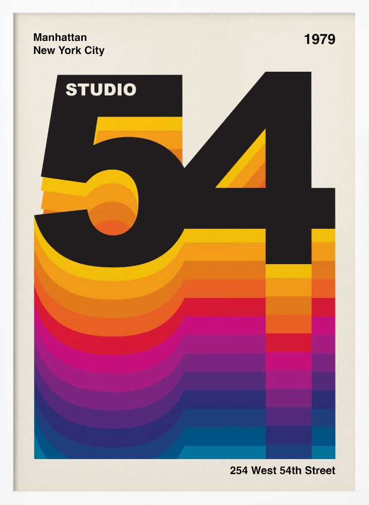 Studio 54 Retro Design - Poster / Art Print