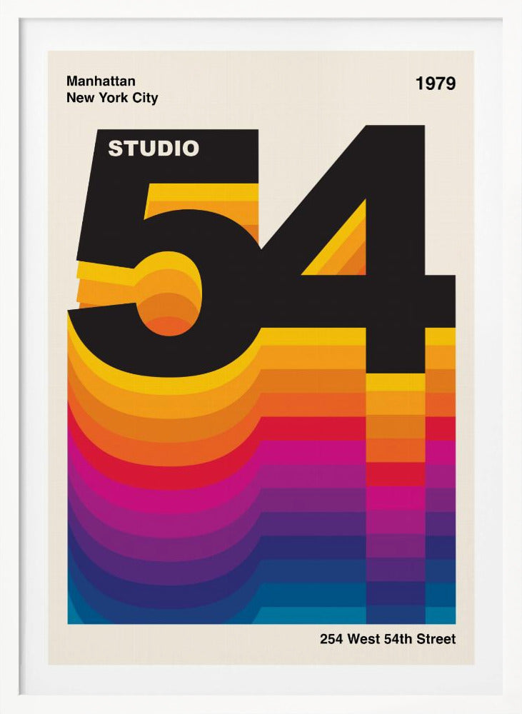 Studio 54 Retro Design - Poster / Art Print