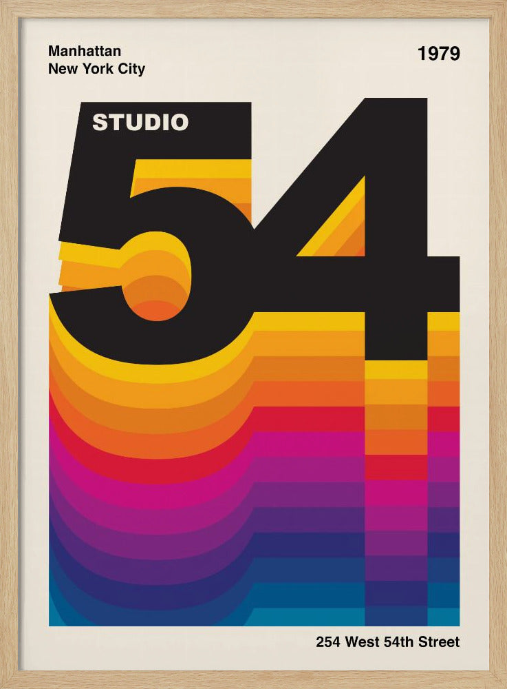 Studio 54 Retro Design - Poster / Art Print