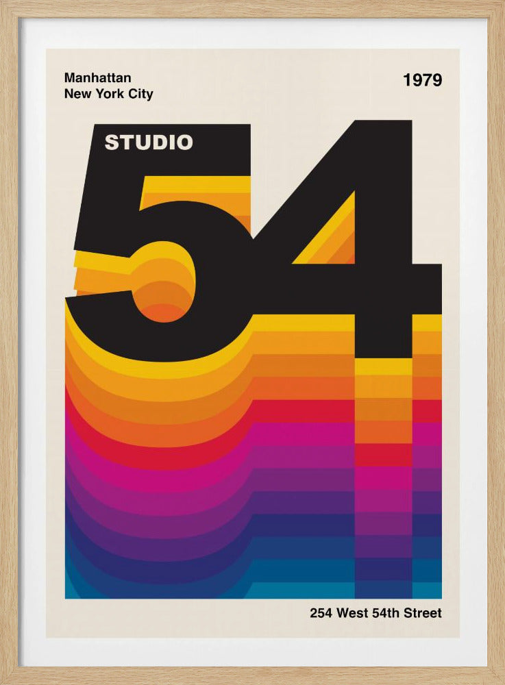 Studio 54 Retro Design - Poster / Art Print