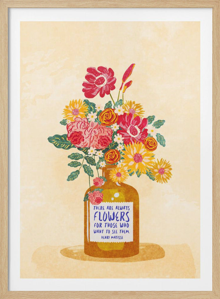 Always flowers - Poster / Art Print
