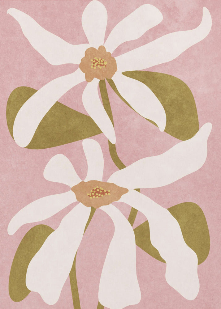 Abstract Flowers I - Poster / Art Print