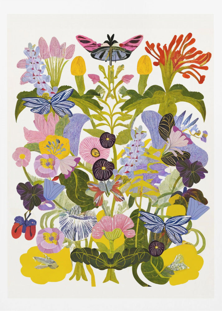 Abstract Autumn Floral - Poster / Art Print