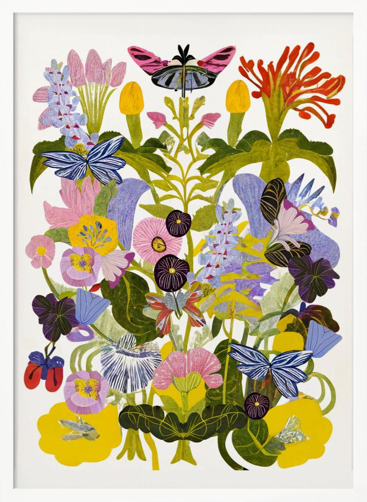 Abstract Autumn Floral - Poster / Art Print