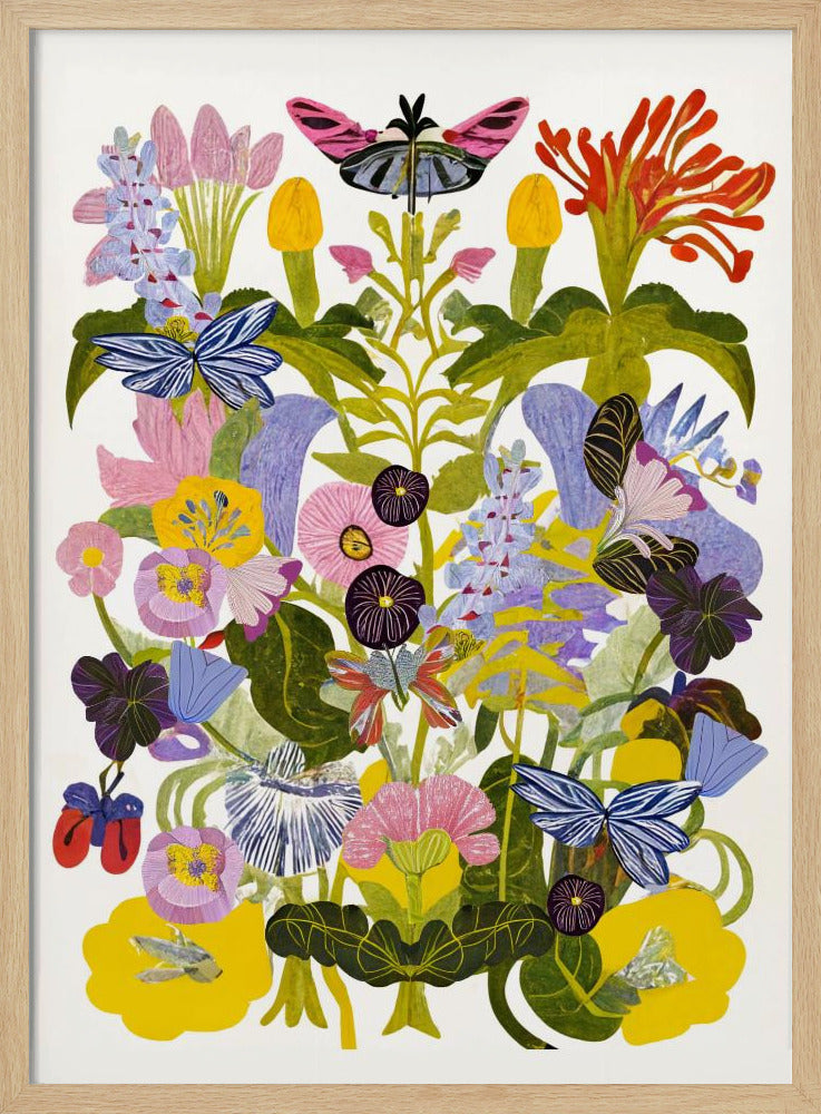 Abstract Autumn Floral - Poster / Art Print