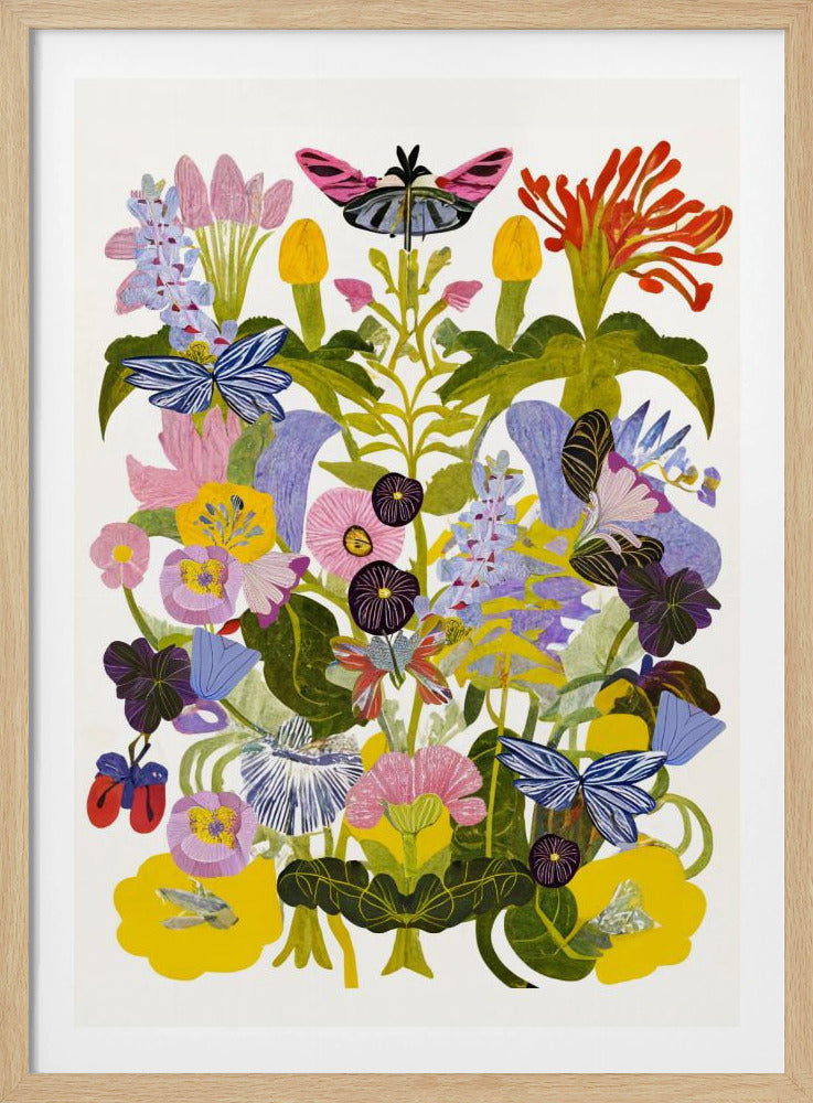 Abstract Autumn Floral - Poster / Art Print