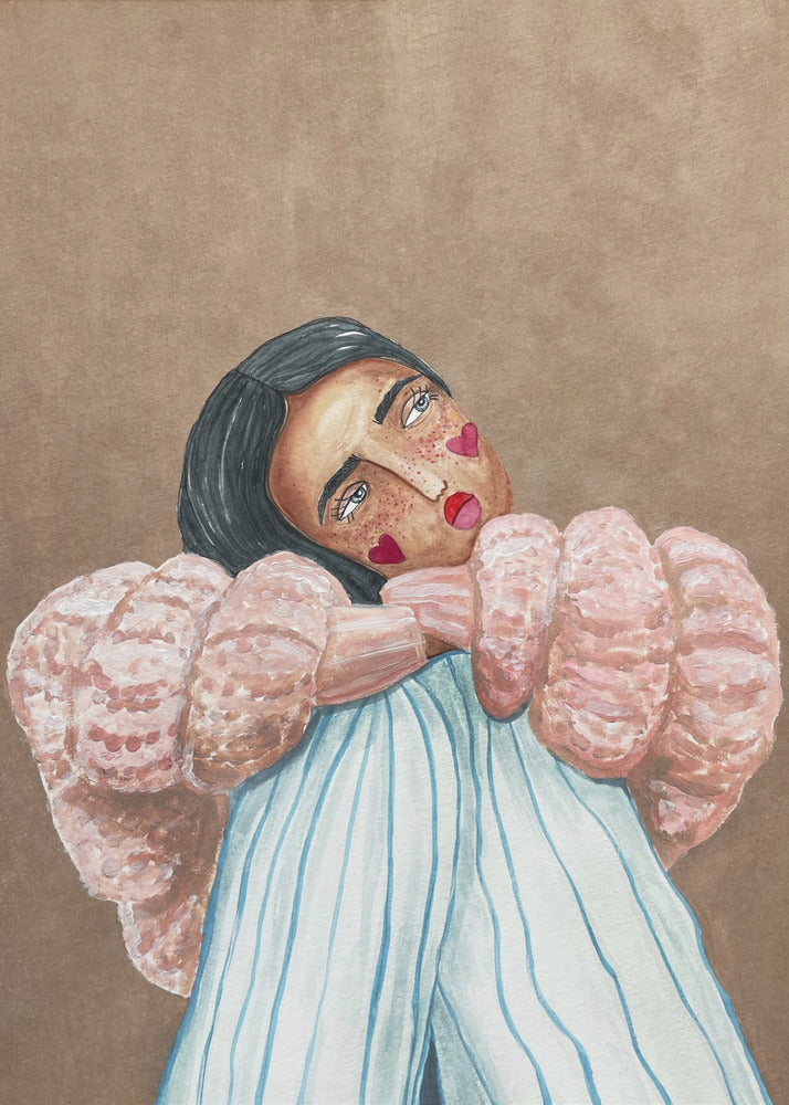 Dreaming girl - Poster / Art Print