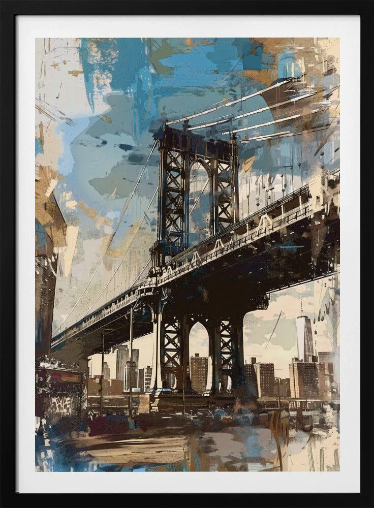 Manhattan Bridge - New York - Poster / Art Print