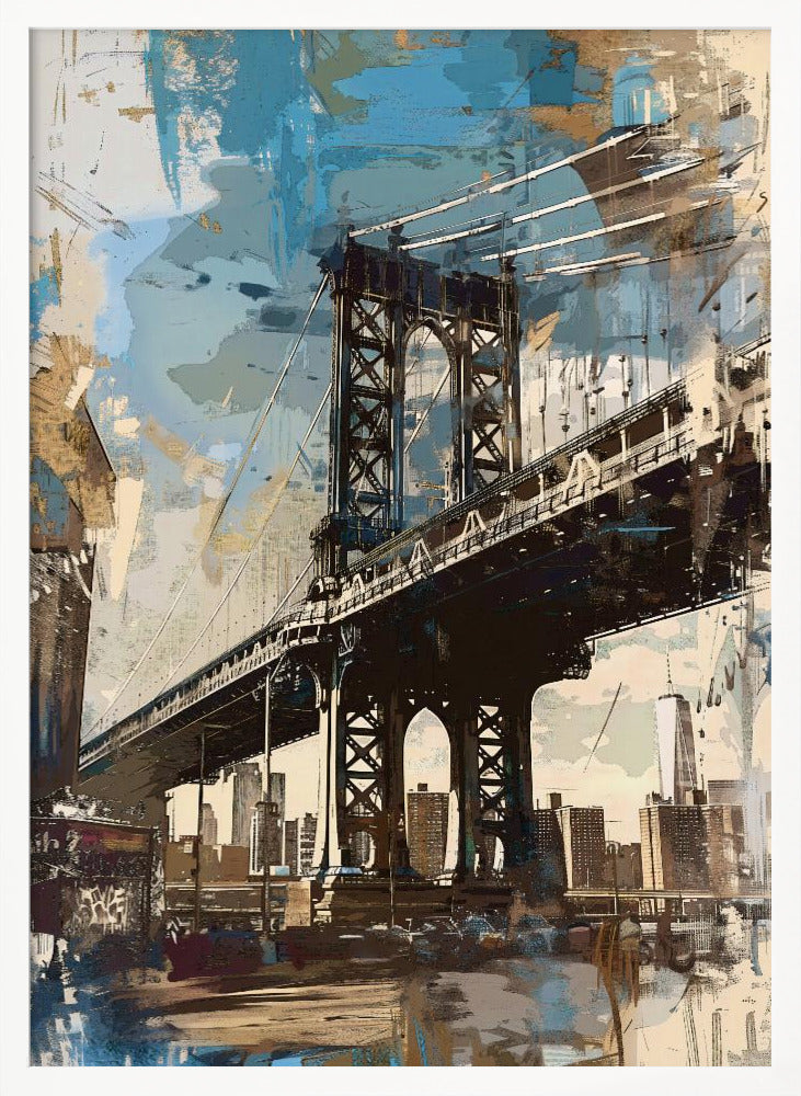 Manhattan Bridge - New York - Poster / Art Print