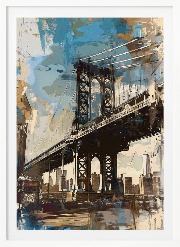 Manhattan Bridge - New York - Poster / Art Print