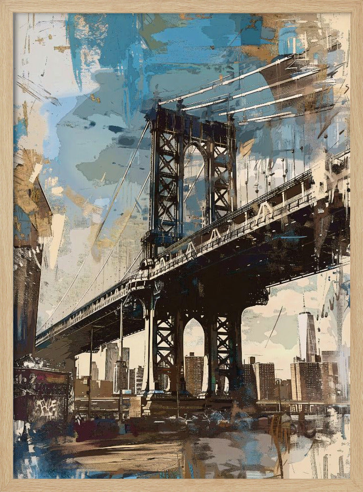 Manhattan Bridge - New York - Poster / Art Print