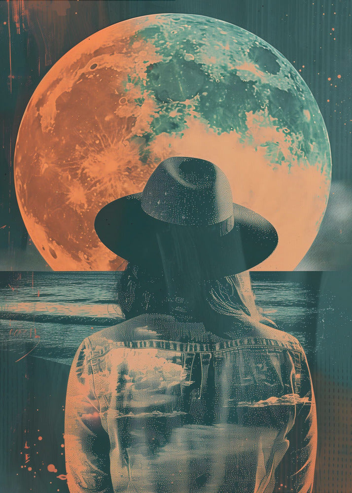 Watching the Moon - Poster / Art Print