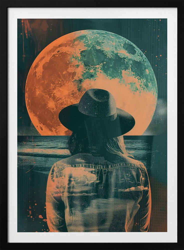 Watching the Moon - Poster / Art Print