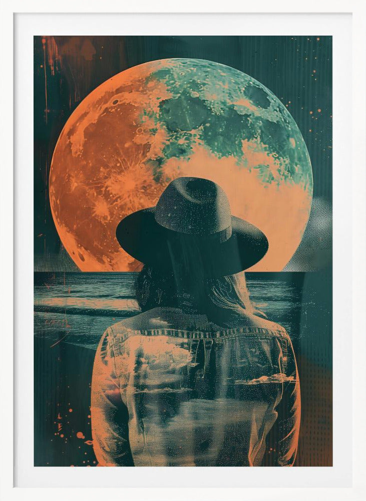 Watching the Moon - Poster / Art Print