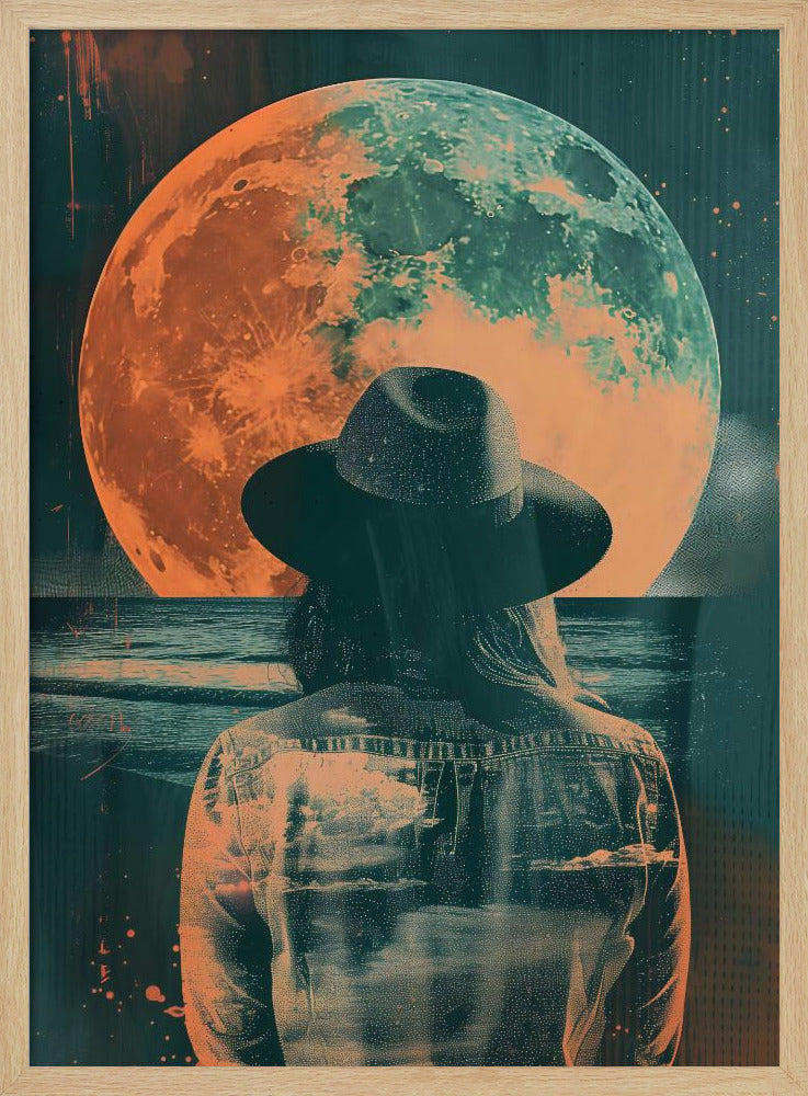 Watching the Moon - Poster / Art Print