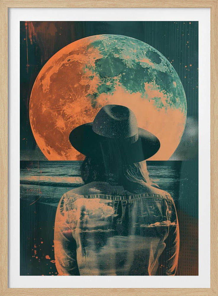 Watching the Moon - Poster / Art Print