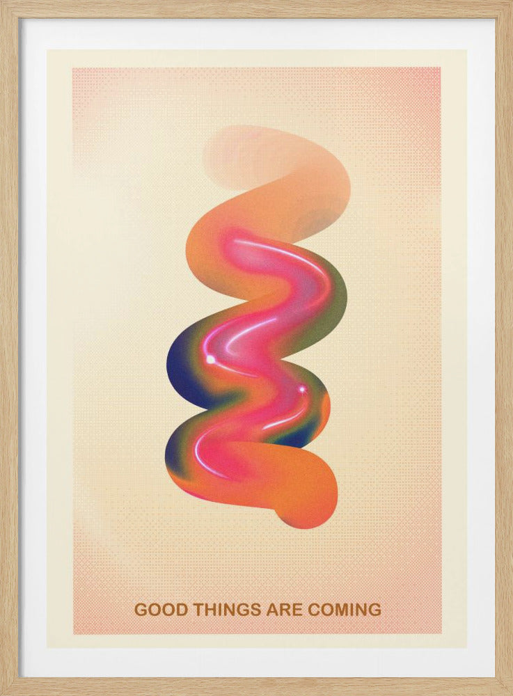 RETRO GRAPHIC NO.17 / GOOD THINGS ARE COMING - Poster / Art Print