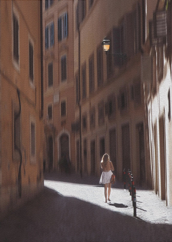 A girl in Rome - Poster / Art Print