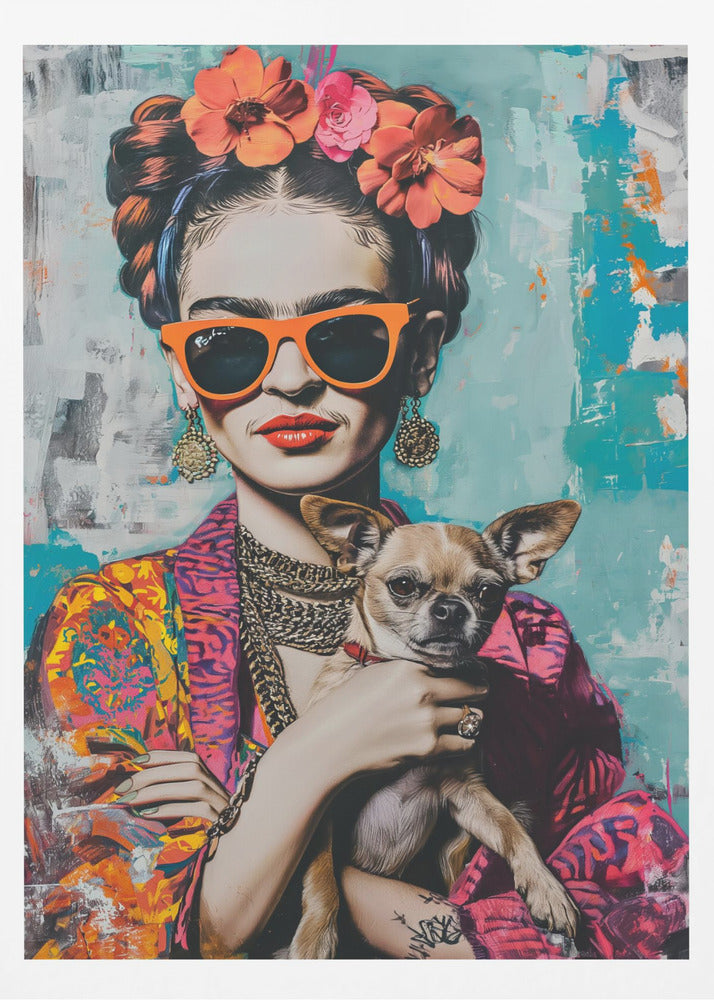 Frida Chihuahua - Poster / Art Print