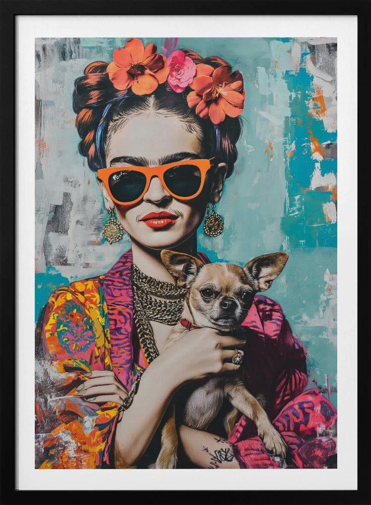 Frida Chihuahua - Poster / Art Print