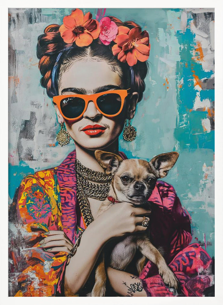 Frida Chihuahua - Poster / Art Print