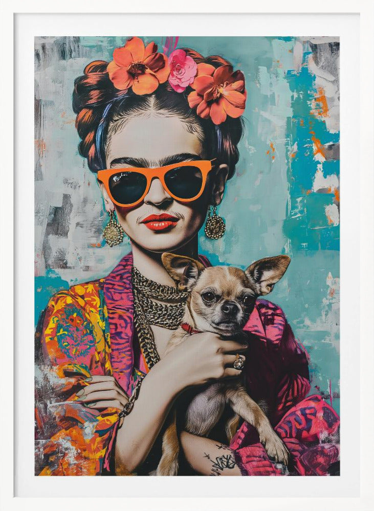 Frida Chihuahua - Poster / Art Print