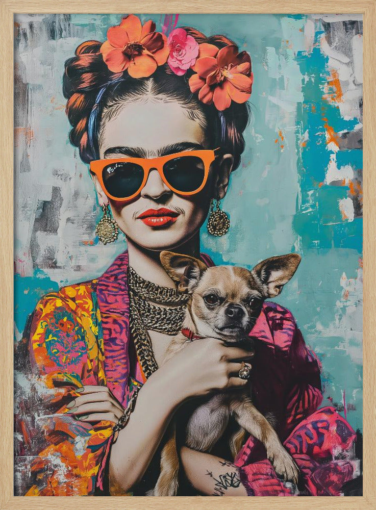 Frida Chihuahua - Poster / Art Print