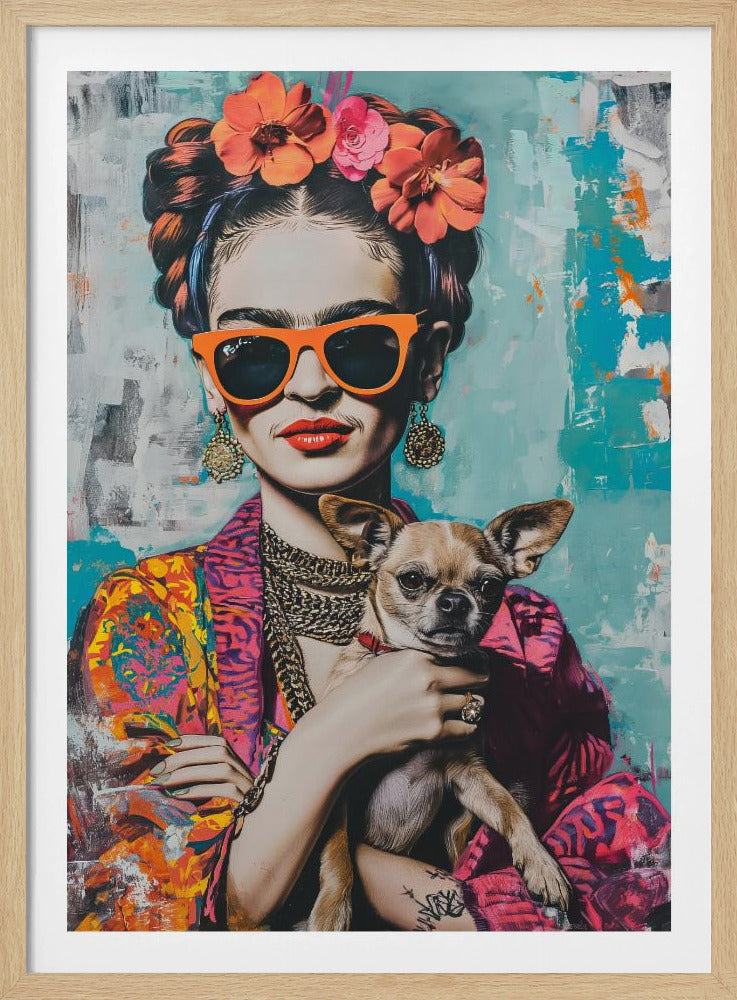 Frida Chihuahua - Poster / Art Print
