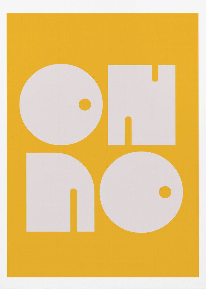 Oh No Yellowratio 3x4 Print By Bohonewart - Poster / Art Print